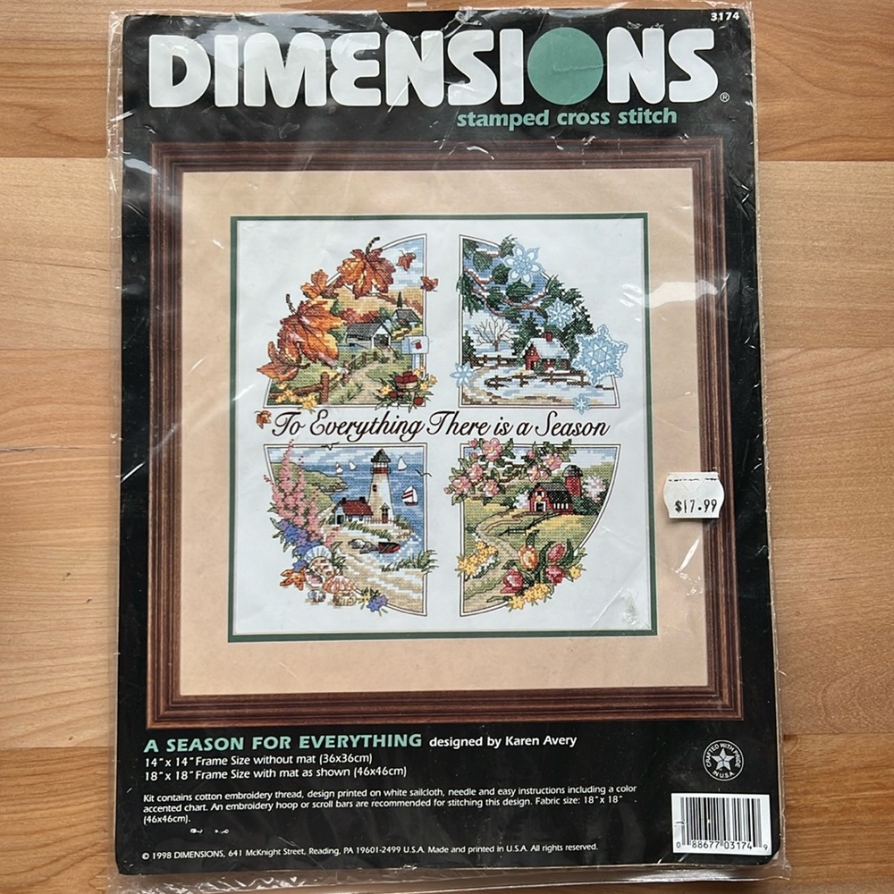 Dimensions stamped Cross Stitch 3174